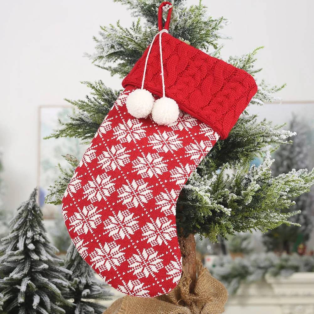

Gift Bag Elk Socks Cloth Fireplace Tree Christmas Stockings Xmas Santa Children Festive Party Supplies Candy Bag