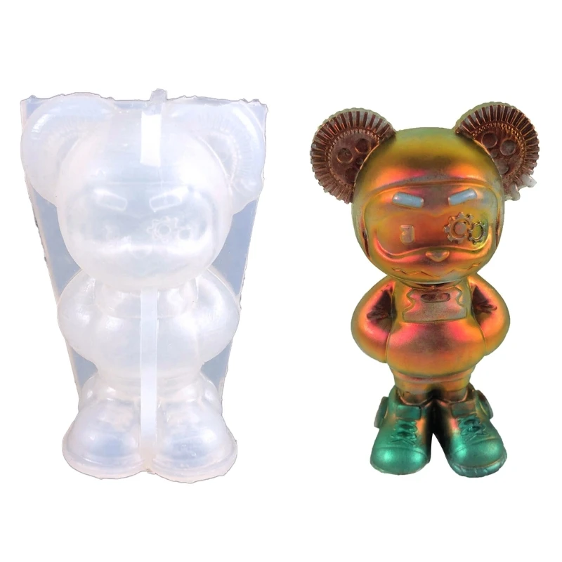 

Moulds Clay Moulds Crafts Moulds Hand-making Tools Cartoon Mouse Shaped Non-stick Silicone Material for DIY Craft