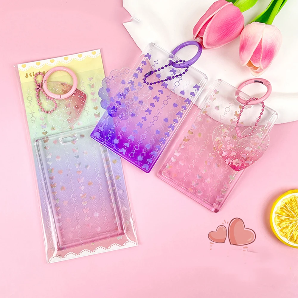 

Acrylic Kpop Photocard Holder Transparent 3 Inch Idol Card Holder Photo Sleeves Bus Card Student Stationery Card Case Protector