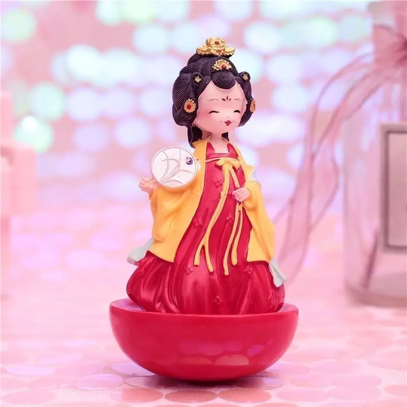 

Ancient Chinese style Tang Dynasty Tumbler Miss Sister Girl Heart Desktop Cute Decoration Small Ornament Student Holiday Gift