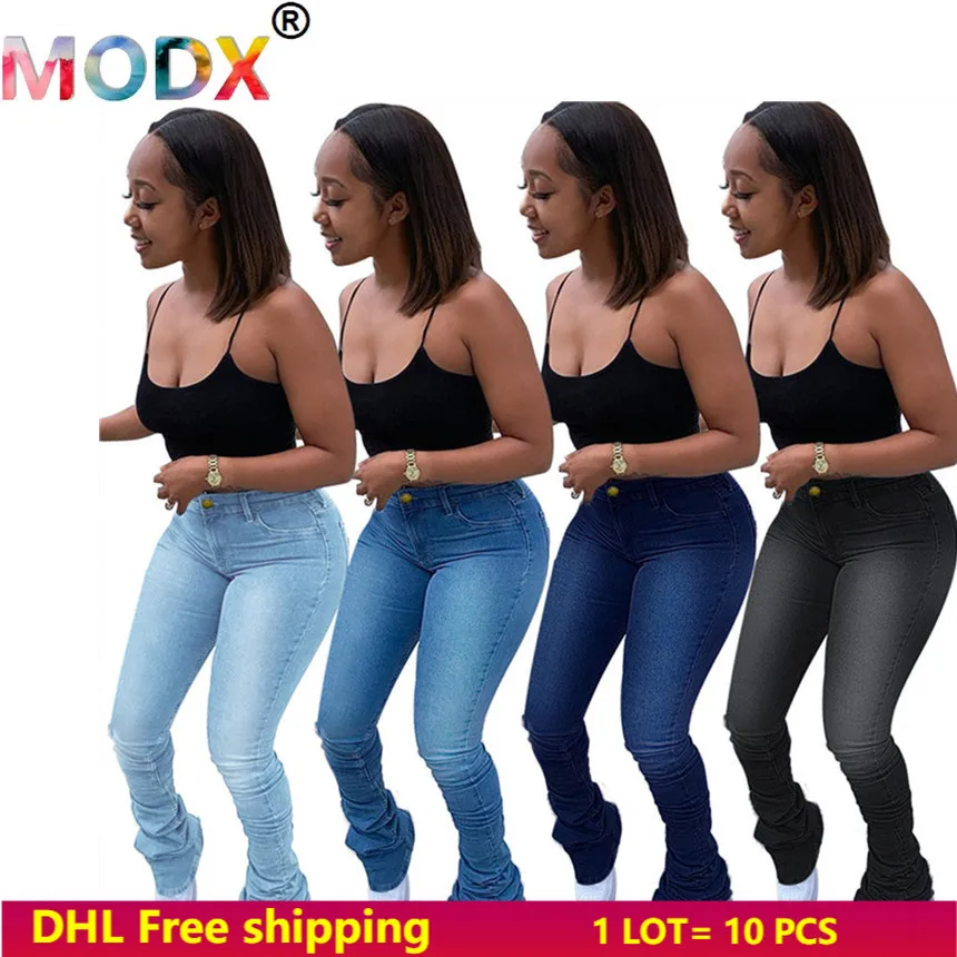 

Женские джинсовые брюки-карандаш, однотонные облегающие брюки