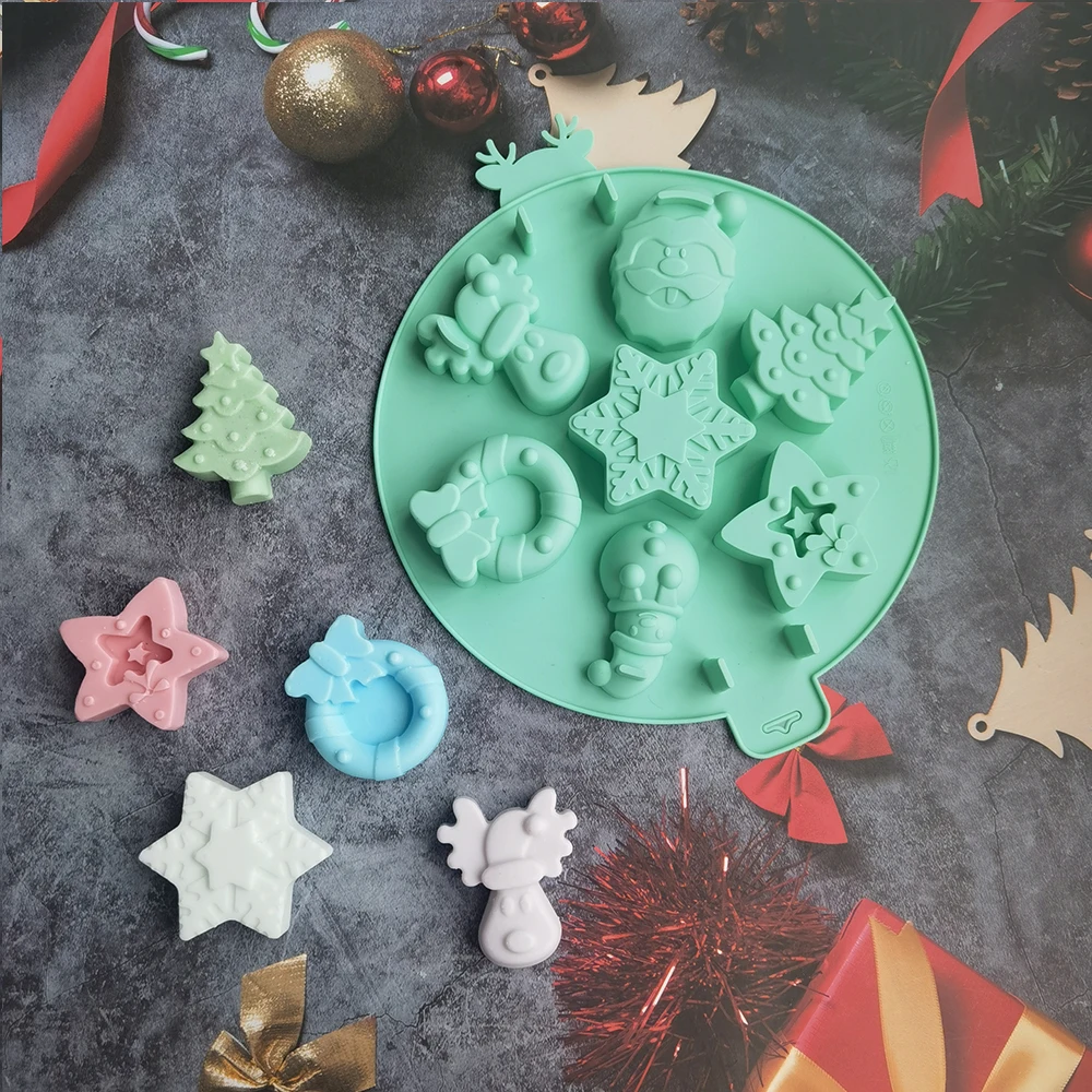 Круглая Рождественская елка силиконовая форма для торта инструменты украшения