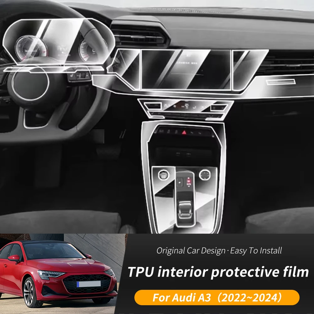 Для Audi A3 8Y 2023 автомобильный мультимедийный экран центральная панель шестерни