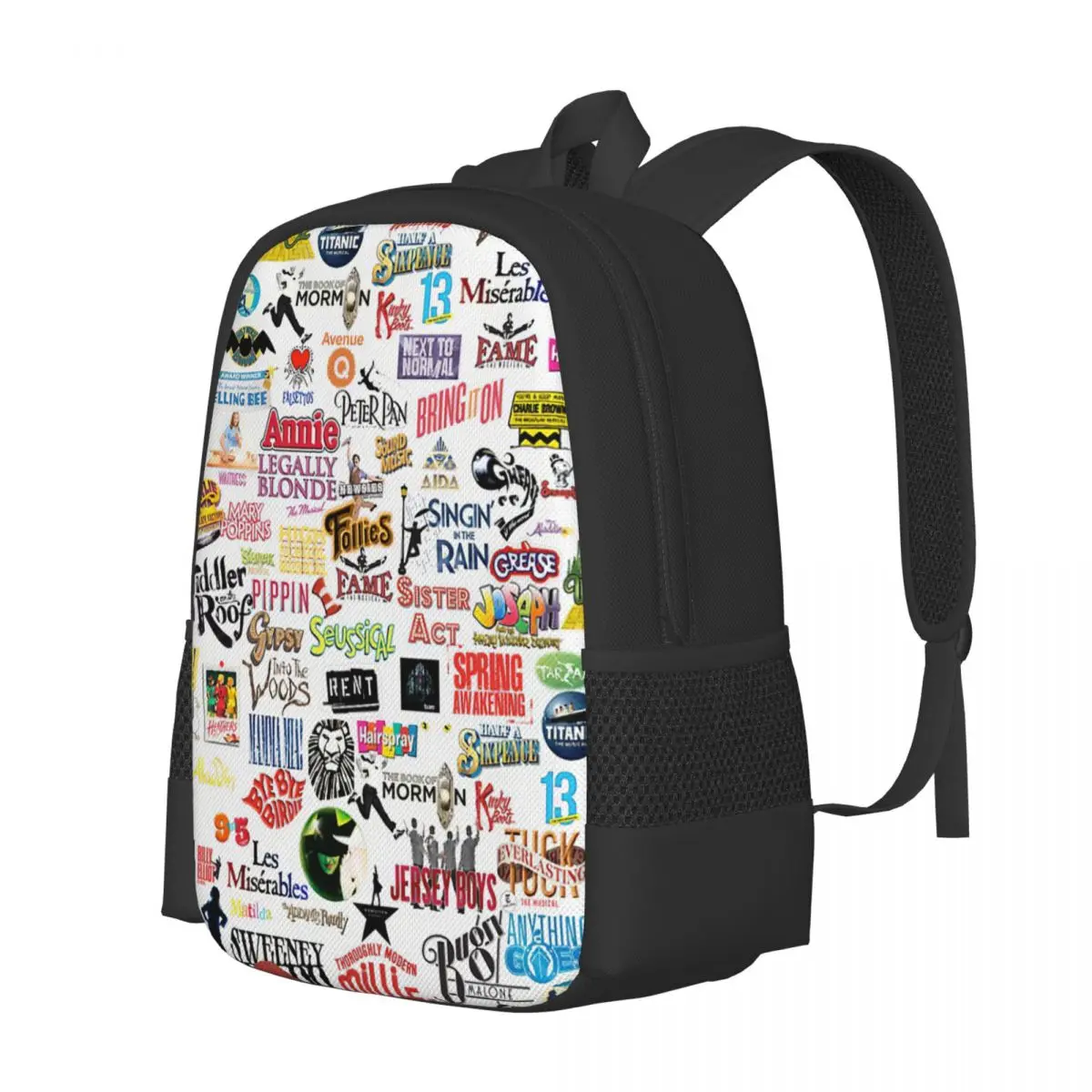 Musical Logos Backpack for Girls Boys Travel RucksackBackpacks for Teenage school bag