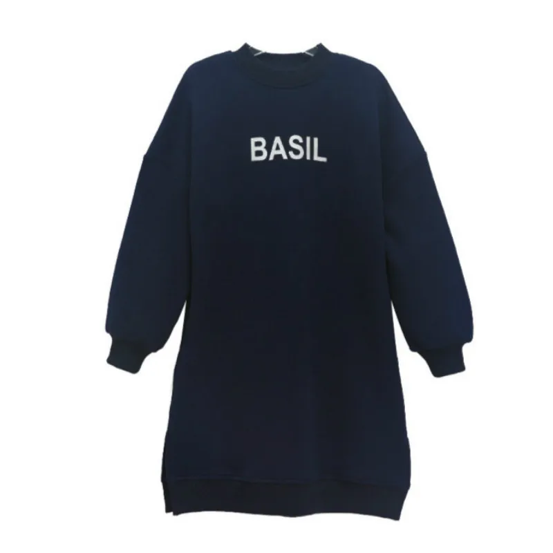 

Kids Girls Velvet Thicken Casual Dress Winter 2022 New Mid-Length Teenage Girls Warm Clothing Cotton Printed Children, #9253