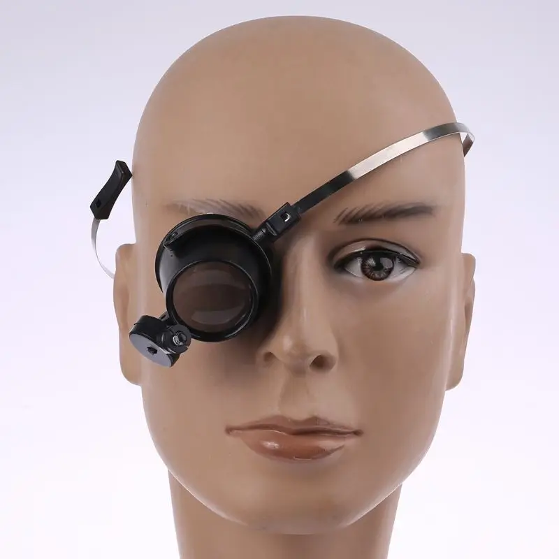 

Верхняя светодиодная подсветка 15X Eye-ручки Луп-Free Head Band Magnifier watchmaker