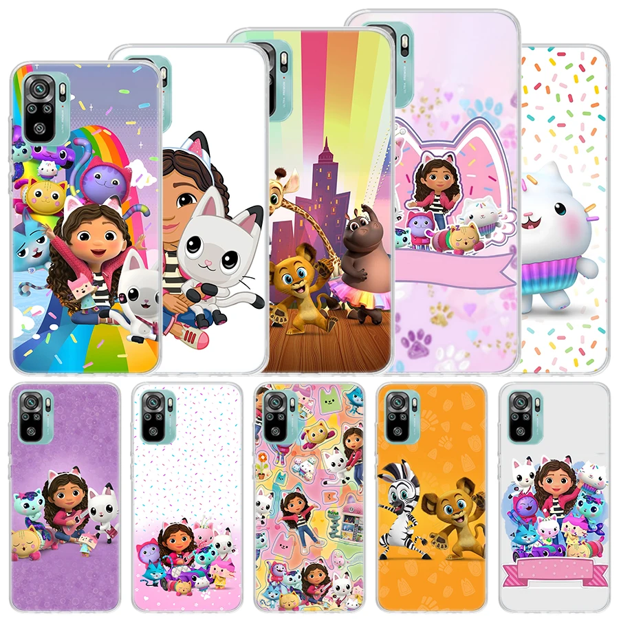 Мягкий чехол с рисунком кукольного домика Габби для Xiaomi Redmi Note 14 13 12S 11S 10S 12 11 10