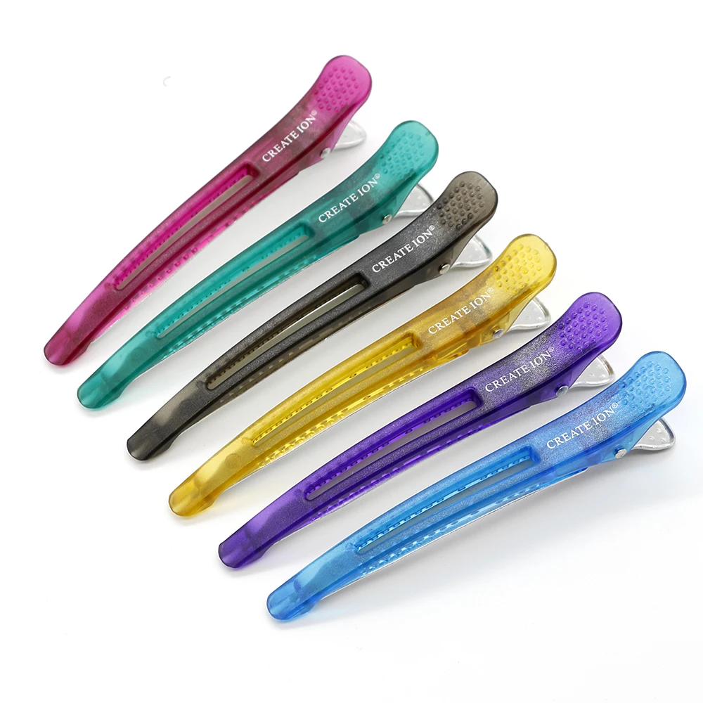 

New Creation Hair Clip For Salon Hairstyling 6 Pcs Perfect Fit Hair Section Clip For Haircut Hairdressing Perm Clip Styling Tool