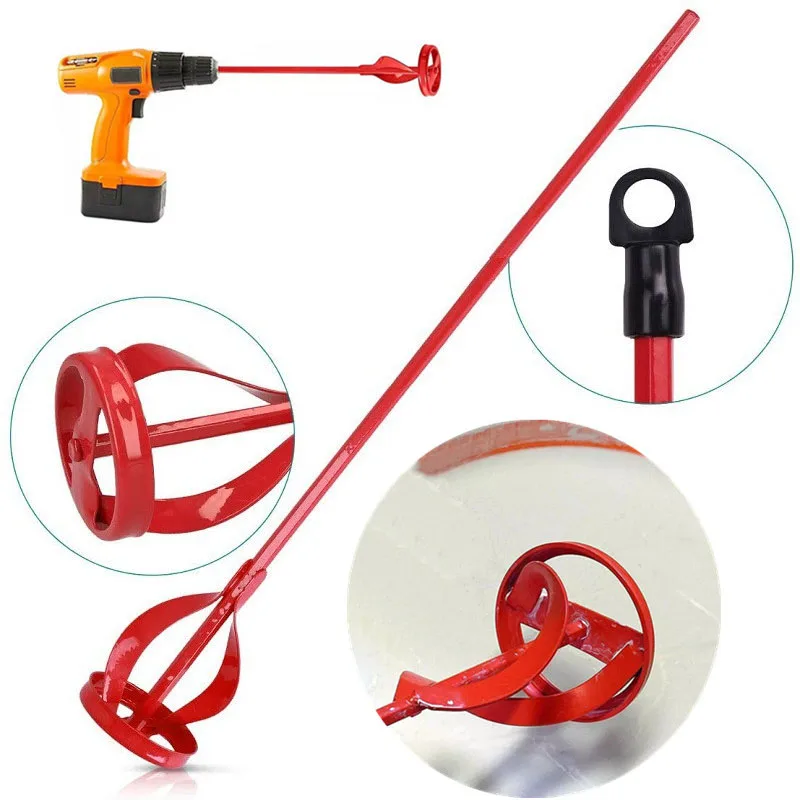Electric Ash Stirring Rod Plaster Paint Mixer Attachment Electric Drill Mixing Paddle Muilt-use Putty Cement Mortar Stirring Rod