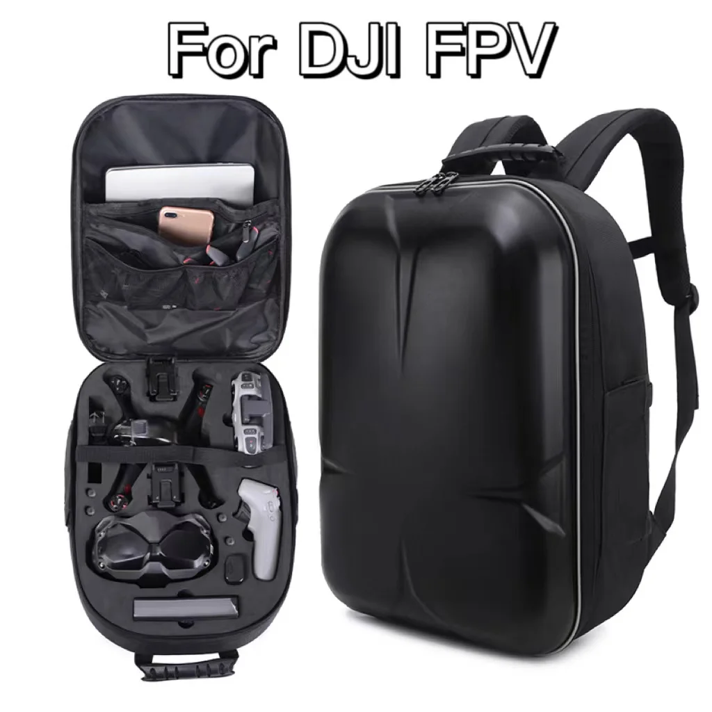 Fiber Hardshell Backpack Waterproof Bag For DJI FPV Combo Drone Accessories