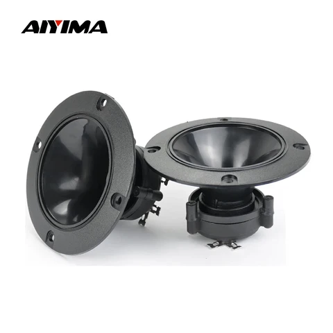 Aiyima 2pcs Tweeters de áudio 98mm Piezoelétrico Tweeter Orador de áudio 150W Alto -falantes de piezo de cerâmica agudos
