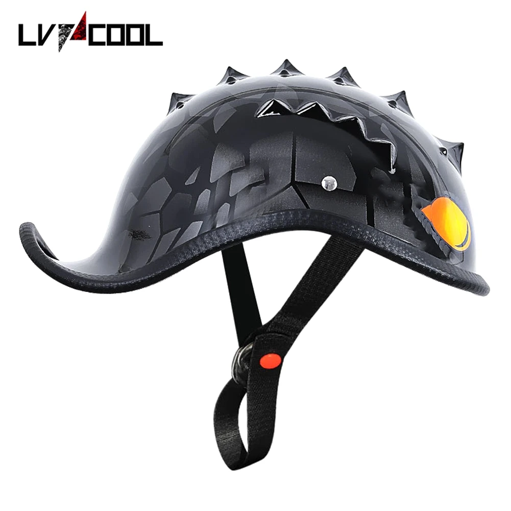 

Мотоциклетные винтажные шлемы LVCOOL 2023, летний скутер с открытым лицом для прогулочного велосипеда, чоппера, для мужчин и женщин, G Type-XL