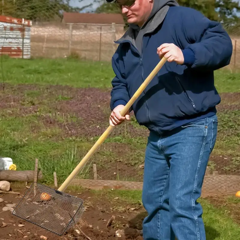 Металлическая лопатка для куриных какашек металлическая съемная просеивания