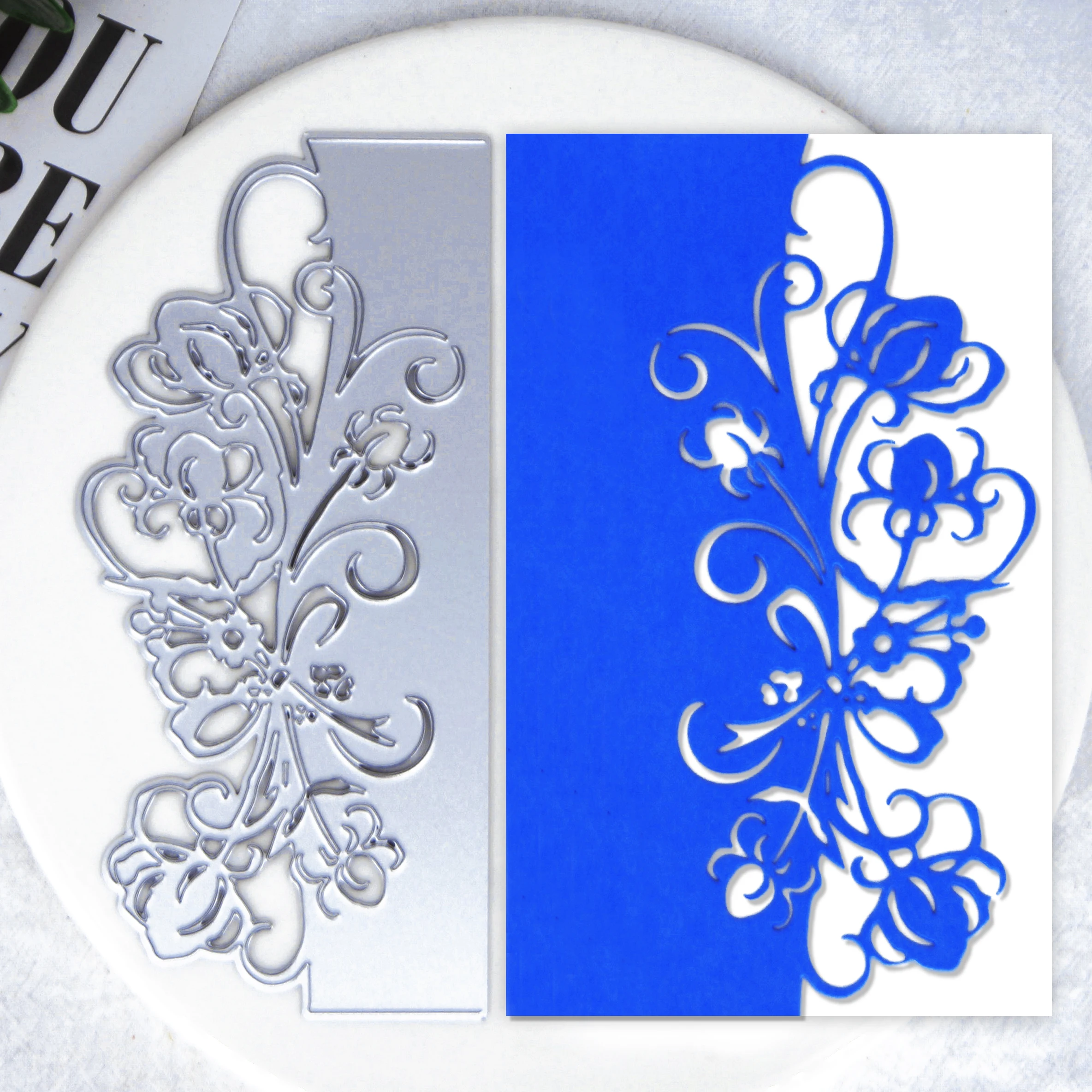 

Металлические Вырубные штампы, цветы, граница, кромка, нож, форма, трафареты для рукоделия, скрапбукинг, поздравительная открытка, изготовле...