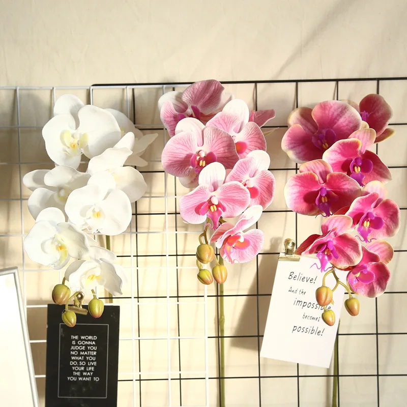 

Искусственный цветок фаленопсис, свадебные украшения для вечеринки, искусственный цветок, букет матери, подарок на день Святого Валентина