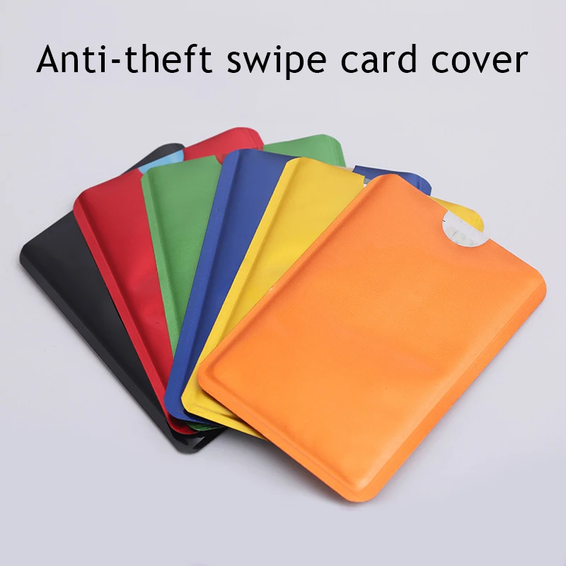 

10PCS/Set Anti Rfid Card Holder NFC Blocking Reader Lock ID Bank Card Holder Case Protection Aluminum Foil Credit Card Case