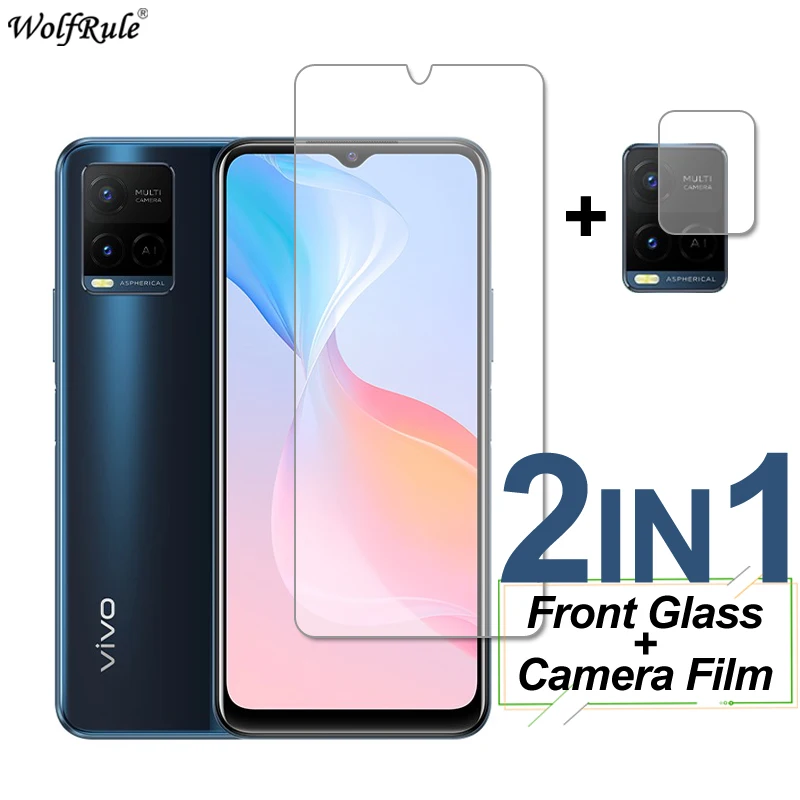 Стекло для ViVo Y21 Y35 Y33S Y21S Y75 Y33T Y33e Y53S Y73 Y72, защита экрана, закаленное стекло, защитная пленка для объектива камеры ViVo Y21