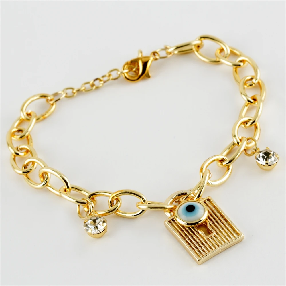 

Фигурный трендовый браслет с замком