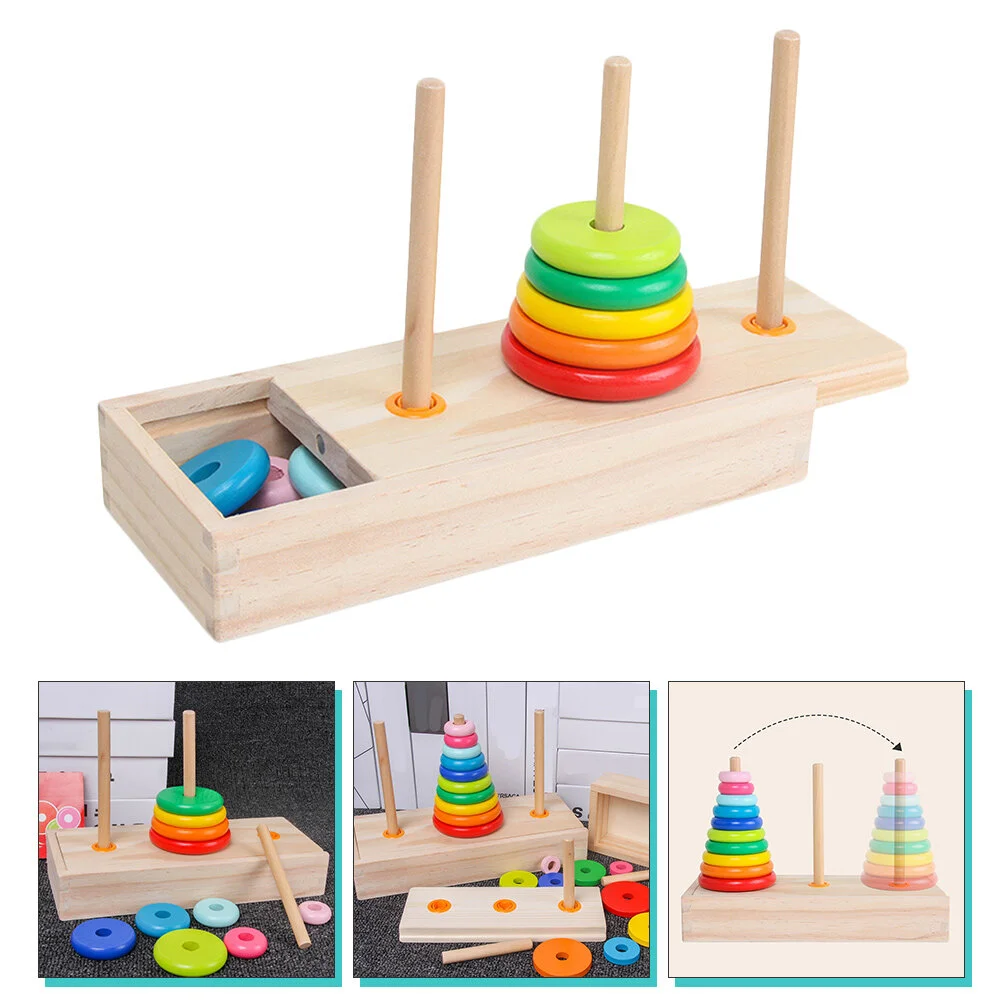 

Sorting Machine Early Learning Toy Rainbow Stacking Tower Building Ring Stacker Toddler Toys Shape