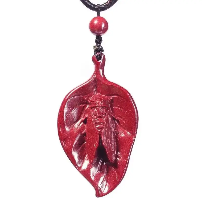 Ожерелье Vermilion с подвеской в виде листьев Pixiu для мужчин и женщин ожерелье