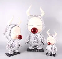 White demon doll art goth home decor aesthetic decorations indoor cool funky home designs for living room decoration interior