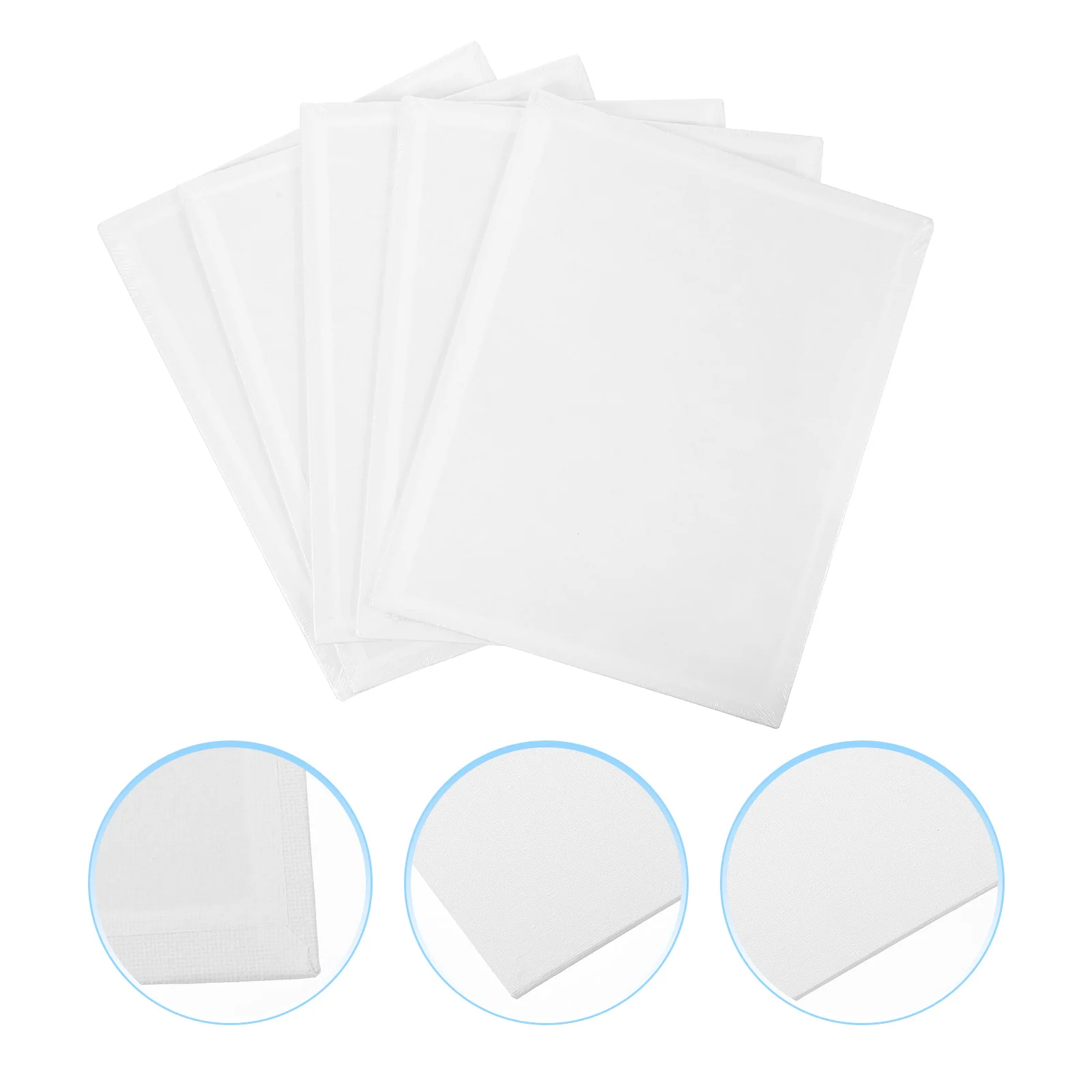 

5pcs Pure Cotton Sketchpad Oil Painting Board Square Shape Painting Board Artist Painting Panels for Artist School Students Home