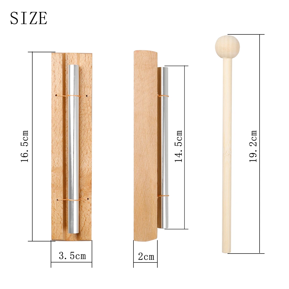 Energy Chime Single Tone Wind Chimes With Mallet Yoga Meditation Musical Percussion Instrument Exquisite Kid Children Toys enlarge