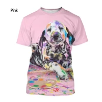 2022 summer t shirt mens animal shirts cute dog t shirts short sleeves womens loose breathable 6xl