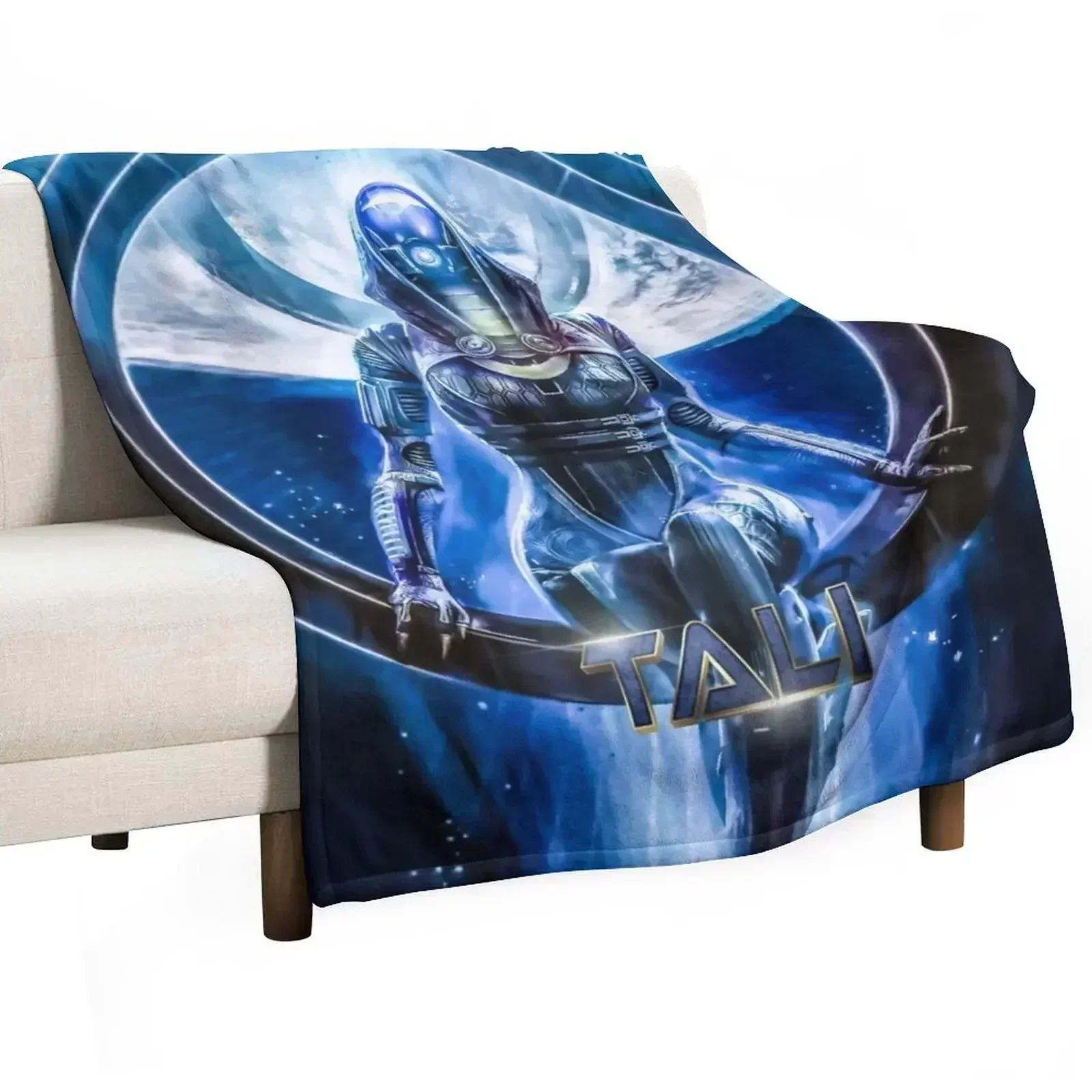 Mass Effect - Tali Throw Blanket Плед на диван Гигантский для дивана декоративные одеяла