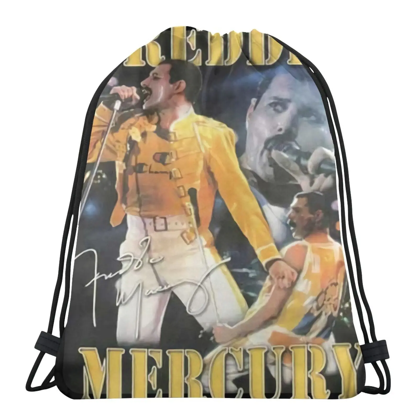 

Сумка Freddie Mercury для мужчин, соломенный мешок на шнурке для защиты экрана, детский рюкзак для обуви