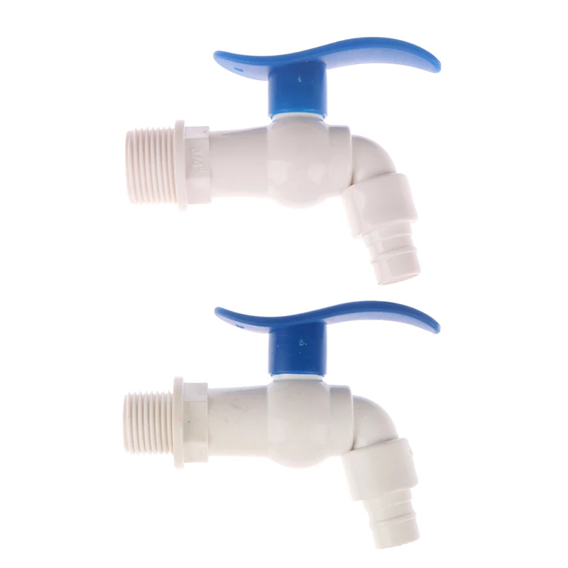 

1/2 3/4" PVC Male Thread Water Faucet Fish Tank Tap Machine Water Adapter Assembly Drainage Faucet Aquarium Valve Garden Stuff
