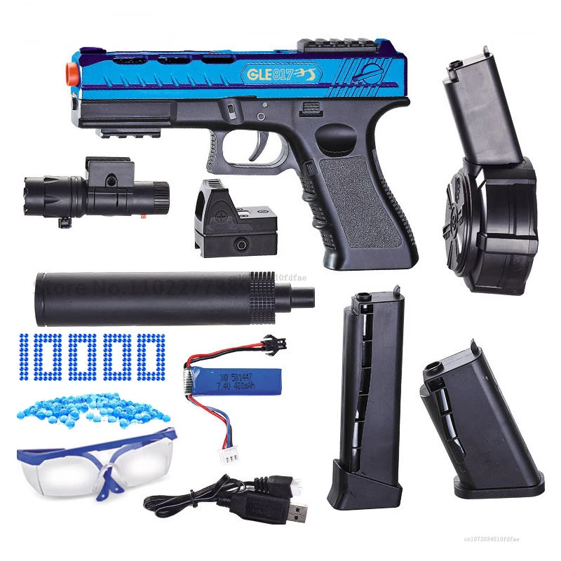 

New Electric Splatter Ball Gel Blaster Toy Gun Outdoor Activities Games Airsoft Pistol with 10000 Water Beads Boys Adults Gifts