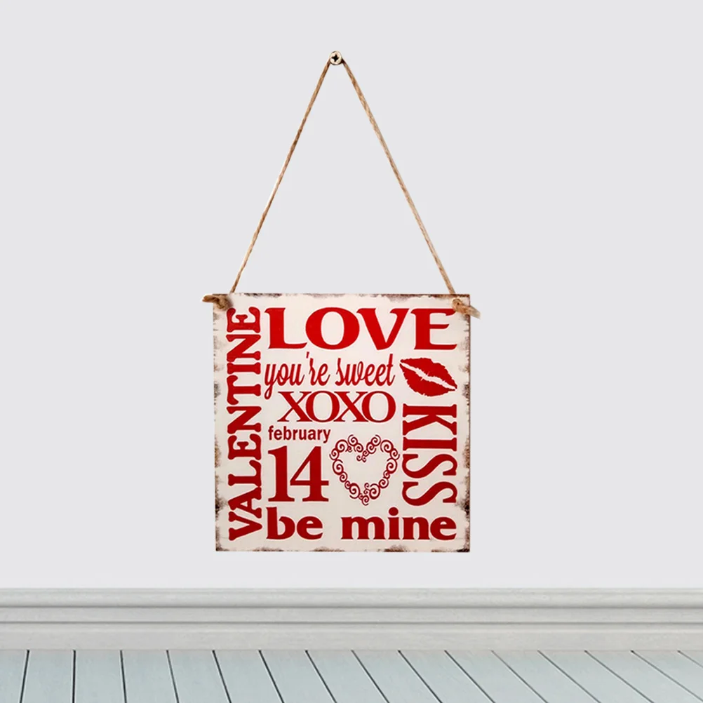 

Hanging Wall Wedding Plaque Wooden Wood Board Door Sign Love Decor Backdrop Decal Hanger Beautiful Pallet Ornaments Valentine S