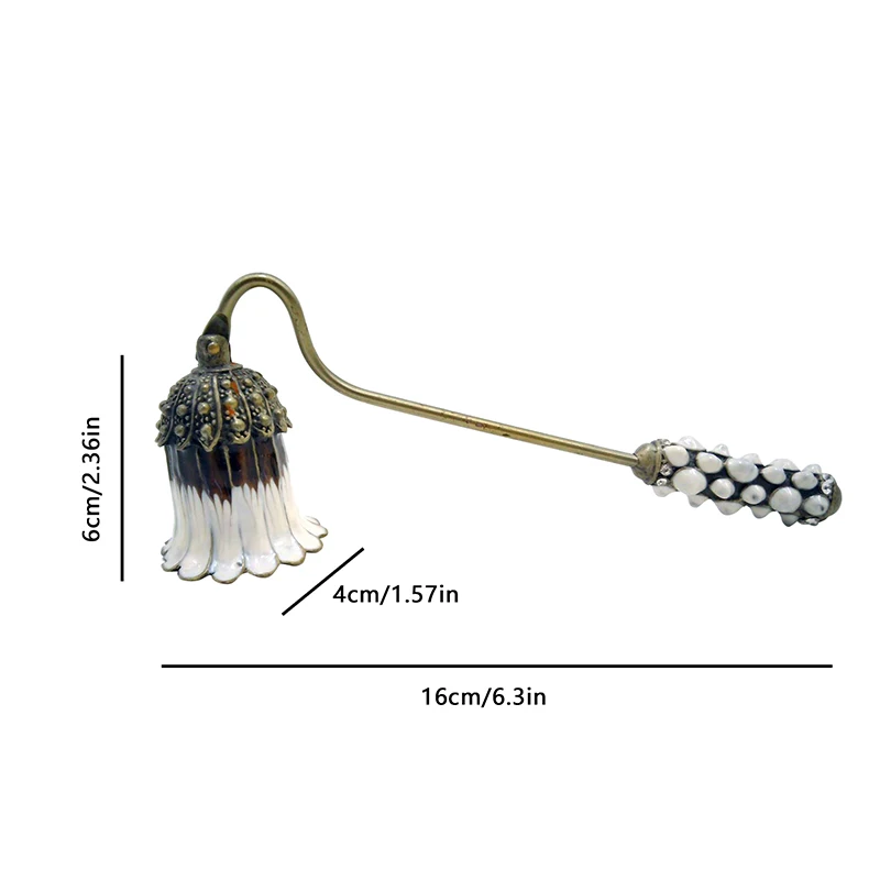 

Элегантный Металлический Гаситель Для Свечей С Длинной Ручкой – Аксессуар Для Домашнего Декора