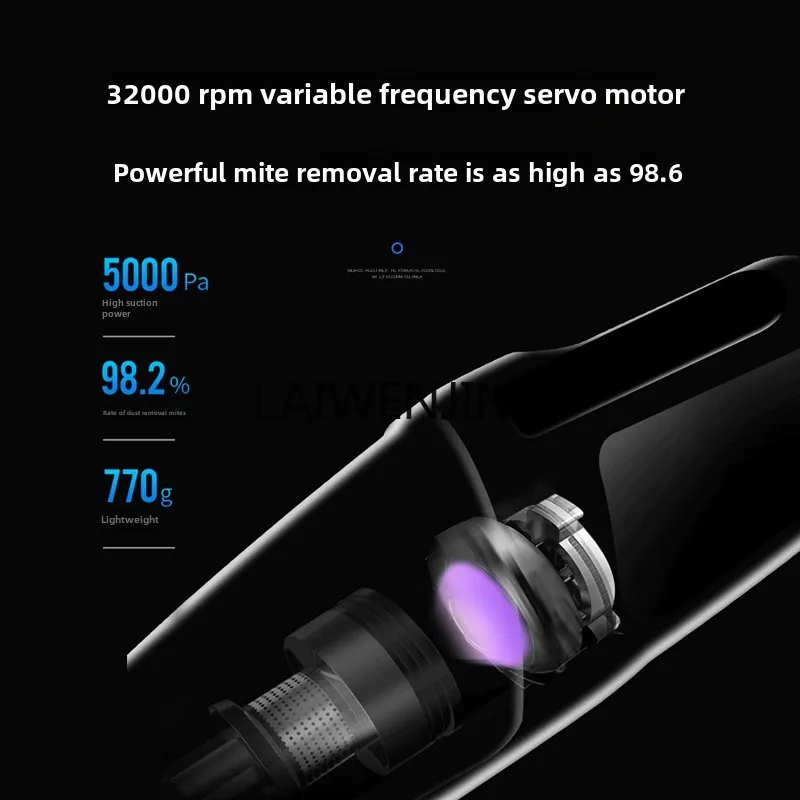 Беспроводной автомобильный пылесос HLZ мощный для удаления клещей автомобиля