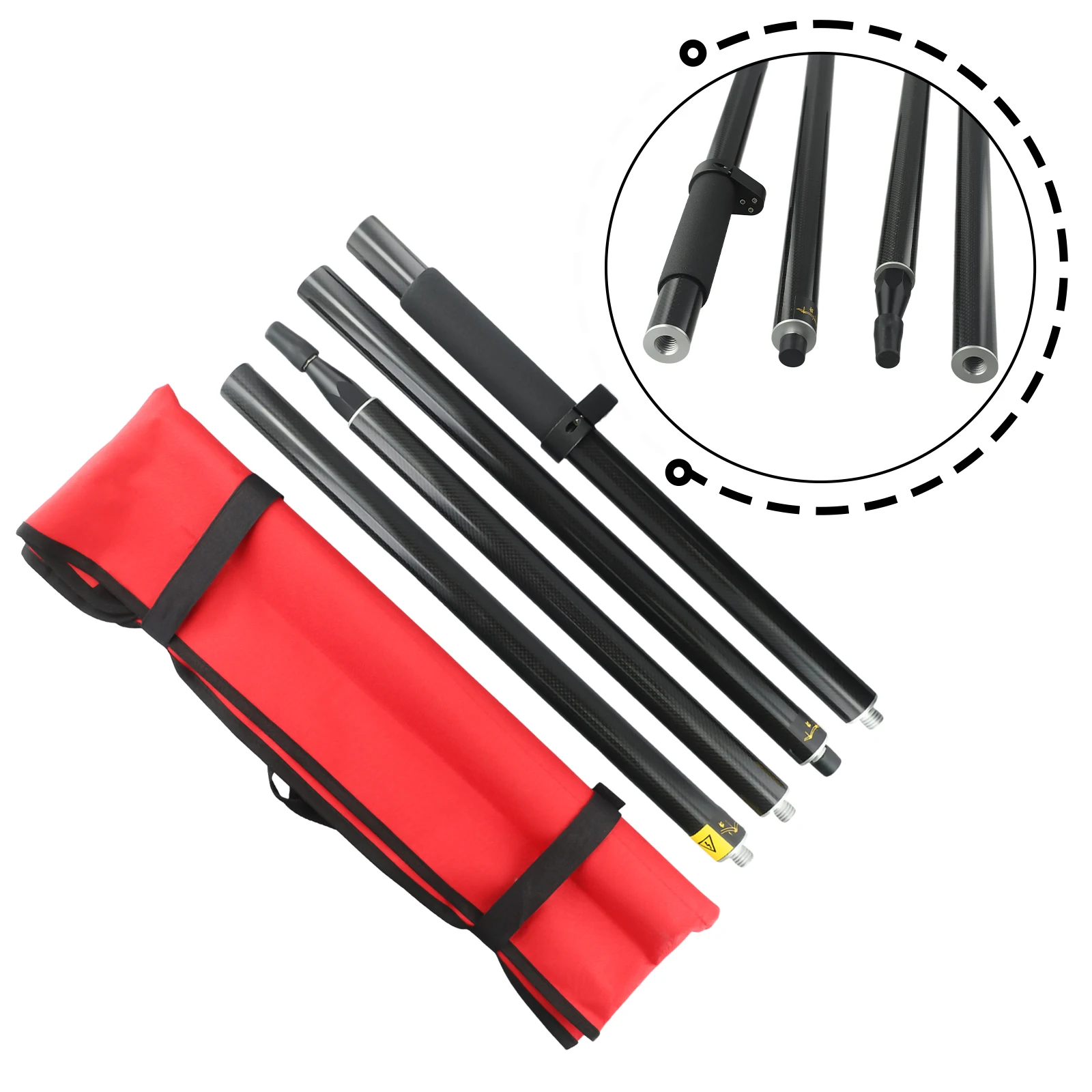 Карбоновый стержень для инструмента карбоновое волокно Изолированная резьба 5/8