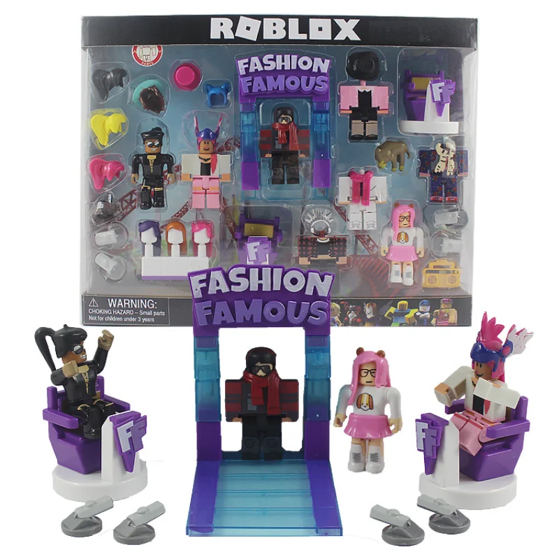 

Roblox 2.5-3 Inch Virtual Toy Dolls 8 Pieces + Catwalk + 2 Chairs + Display Stand + Accessories Boxed Children's Toys Gifts