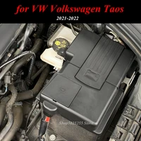 for vw volkswagen taos 2021 2022 accessories car battery negative protection cover engine battery protective box 280tsi