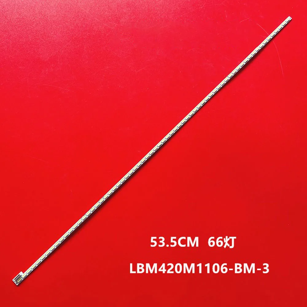 

4pcs LBM420M1106-BM-3 (HF)(0) V9803-A97-00 TPT420H2-HVN06 015B8000-A97-102-6840 LCD TV backlight bar 66LED 533MM 100%NEW