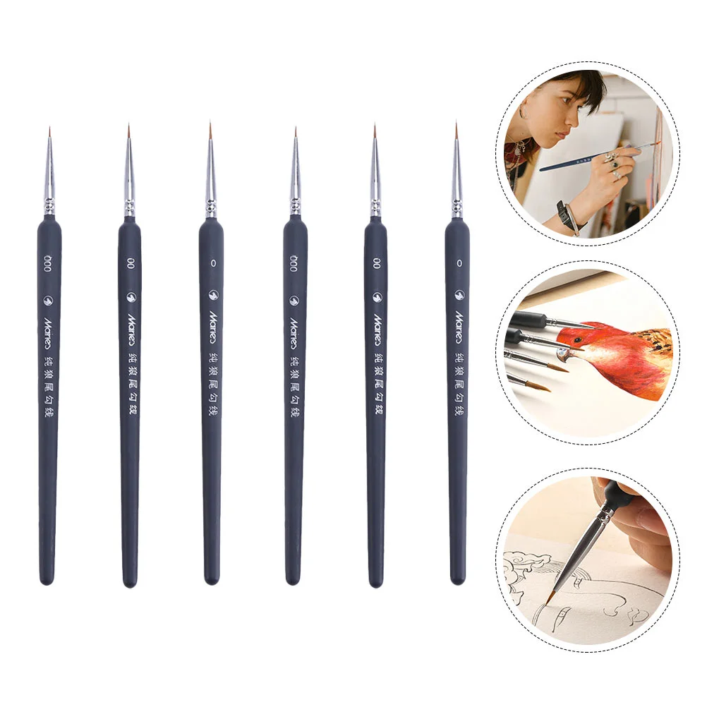 

Brushesacrylicbrush Set Penspainting Nail Watercolor Color Journaling Supplies Colored Fine Point Miniature