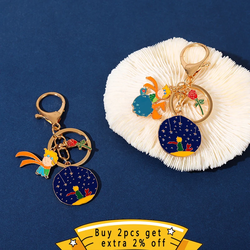 Милый лис Розовая Планета мальчик брелок-брелок подвеска ювелирные изделия Детская одежда Рюкзак обереги день святого Валентина Подарок Настраиваемые аксессуары.