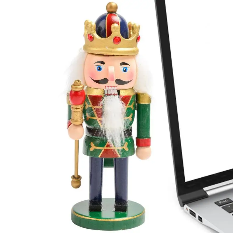 

Christmas Wooden Nutcrackers Handmade Wooden Christmas Nutcracker Fat Version Collectible Toy Holiday Present Christmas Ornament