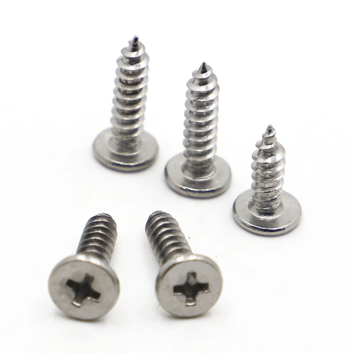 CM M2 M2.3 M2.6 M3 M3.5 M4 M5 M6 A2 304 Сверхтонкий Самонарезающий деревянный винт из нержавеющей