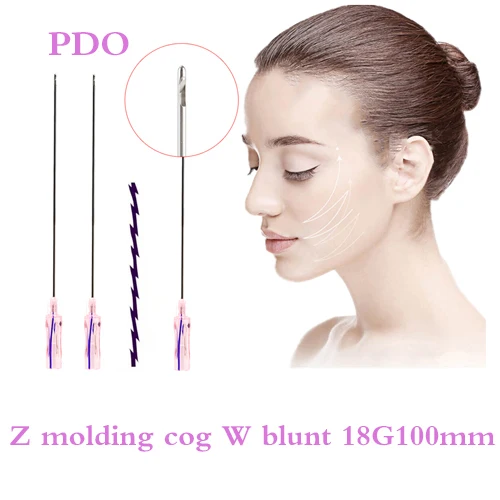 

Face Lift Pdo Cog 19g 100mm W Blunt 3D 4D 6D Cog Thread Lift Molding Cog 19g 100mm W Blunt For Fox Eye Eyebrow Lift from Korea