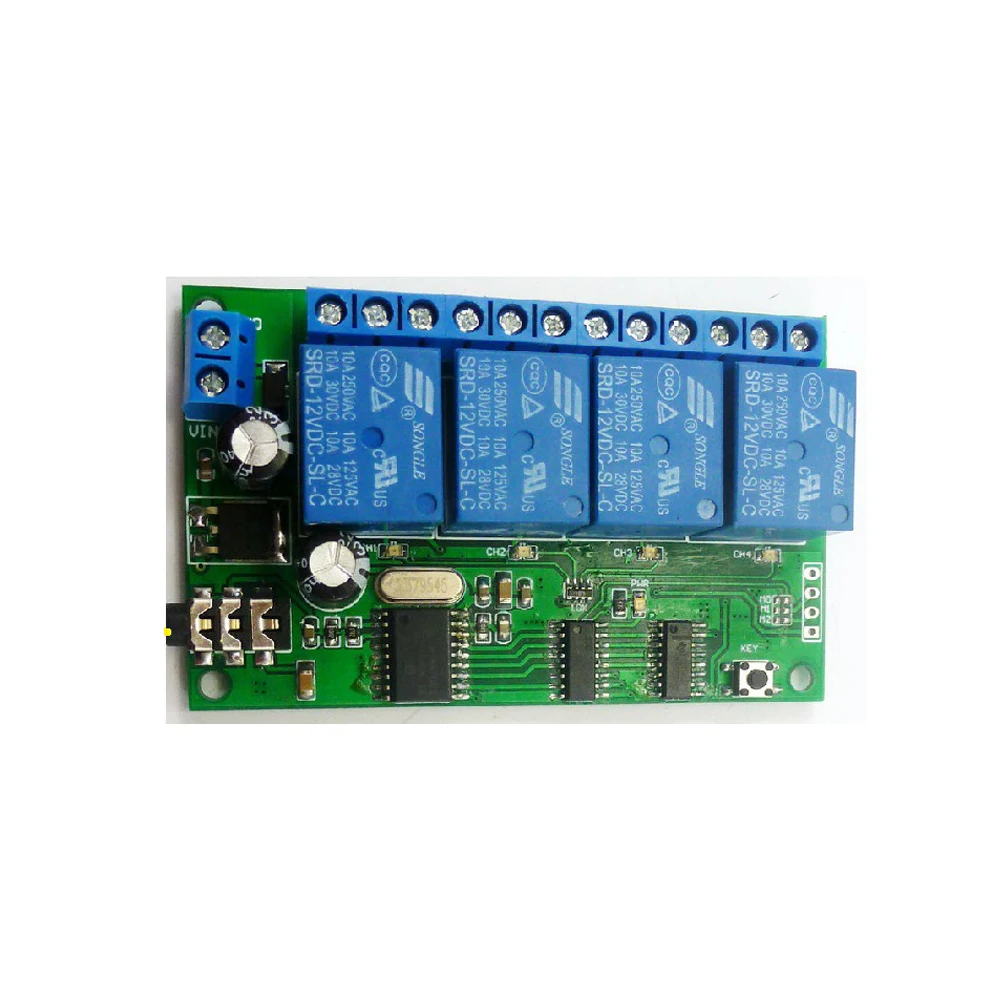 AD22B04 4-канальное реле MT8870 DTMF декодер тонального сигнала релейный модуль