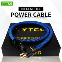 yytcg hifi pure copper power cable high quality us standard power cord for dvd amplifer multimedia 1m 2m 3m