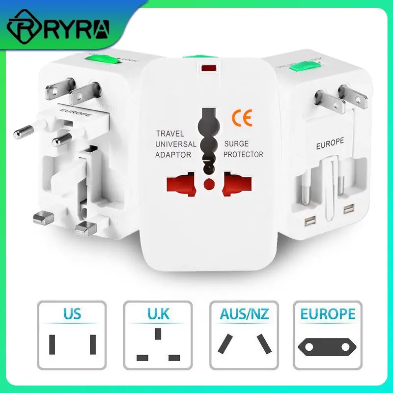 

110-250 (v) Electrical Socket Charger Au / Uk / Us / Eu Ac Power Plug All In One World Travel Socket International Plug Adaptor