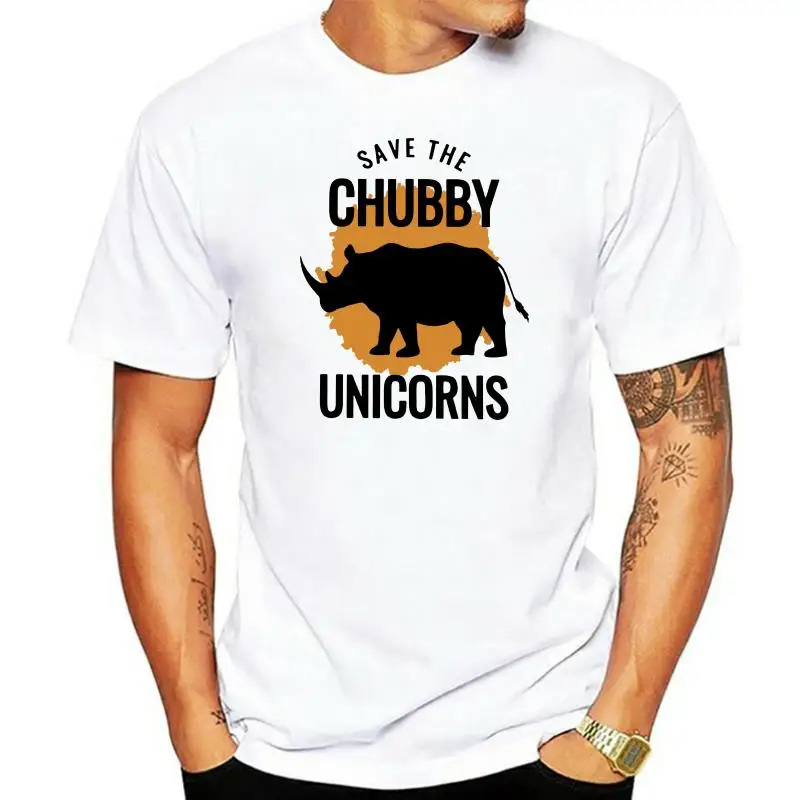 

Save The Chubby Unicorns Vintage T-Shirt Men Fitness s Novelty Tees Round Neck Purified Cotton Clothes T Shirt Drop Ship