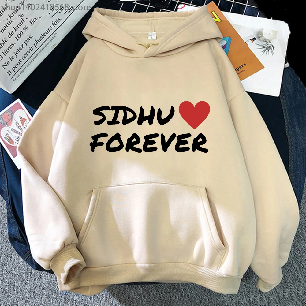 

Indian Rapper Hoodies Sidhu Moose Wala Sidhu Forever Letter Printed Sweatshirt Men/Women Casual Long Sleeves Oversize Couple Top