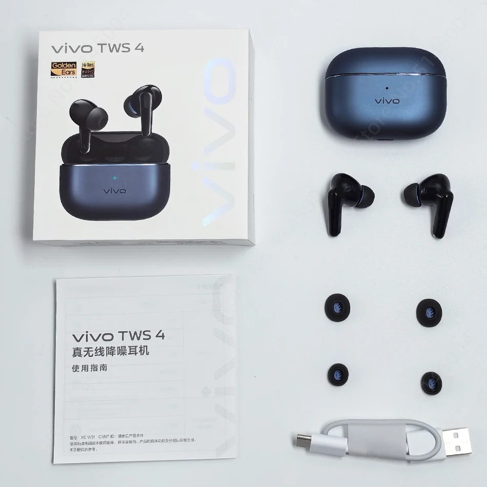 ViVO TWS 4 True Wireless Наушники 55 дБ с активным шумоподавлением LDAC Bluetooth 5.4 До 45 часов Срок